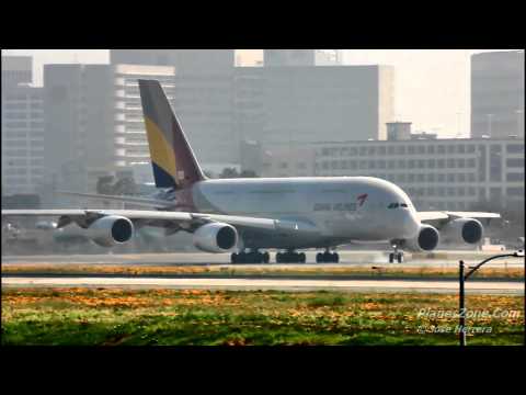 Asiana Airlines A380 Over Steering at LAX