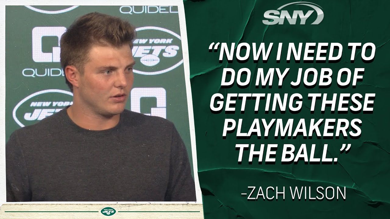 Jets QB Zach Wilson: ‘Now I need to do my job of getting these playmakers the ball’ | SNY