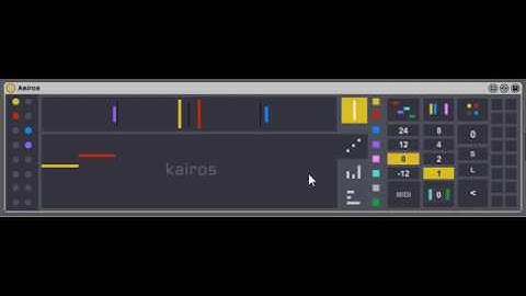 Kairos - gridless sequencer for Ableton Live