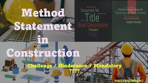 Construction Method Statement and it