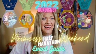 2022 Disney Princess Half Marathon Weekend EVENT GUIDE / COURSE MAPS, expo, etc! / RunDisney