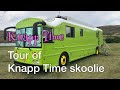 Tour of Knapp Time Skoolie - Vlog 240 Bus Conversion