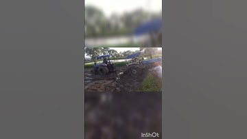 Powertrac Euro 55HP stuck in mud #shorts #vehicleworld #Powertrac #4WheelTractor #Powertaceuro