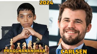 PRAGGNANANDHAA BEATS MAGNUS CARLSEN 2024