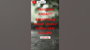 5 PENYEBAB HIDUP SELALU SUSAH DAN GELISAH #shorts #shortvideo