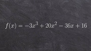 Applying Rational Zero Test Then Find All of the Zeros