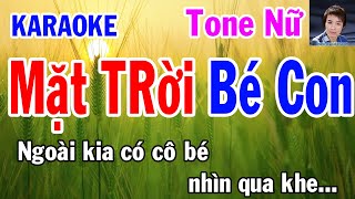 Karaoke  Mặt Trời Bé Con  Tone Nữ  Nhạc Sống  gia huy beat