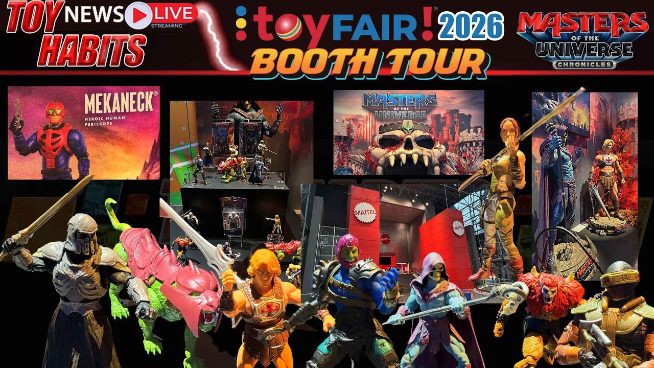 Завтрак для создателей игрушек на выставке Toy Fair 2026: экскурсия по стендам MOTU Chronicles и ...