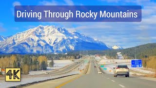 Driving through the Rocky Mountains 2021. Alberta Canada .4K #rockymountains #Canada #Alberta