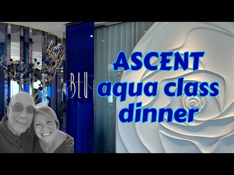 Dinner At Blu, New Celebrity Ascent Cruise Ship, Aqua Class Cabin