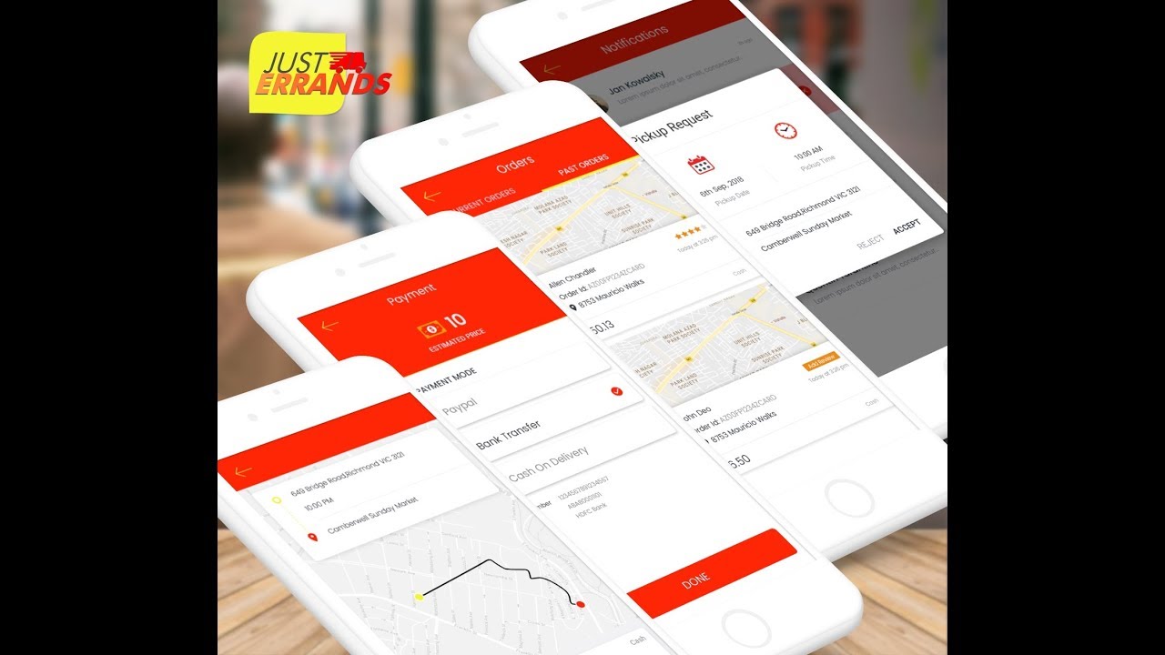 Courier App Customer & Driver Mobile App Technource YouTube