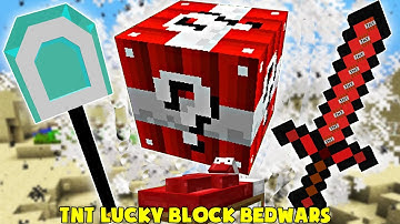 MINI GAME : TNT LUCKY BLOCK BEDWARS ** ĐỒ VIP SIÊU MAY MẮN CỦA NOOB CHẤP CẢ NOOB TEAM ??