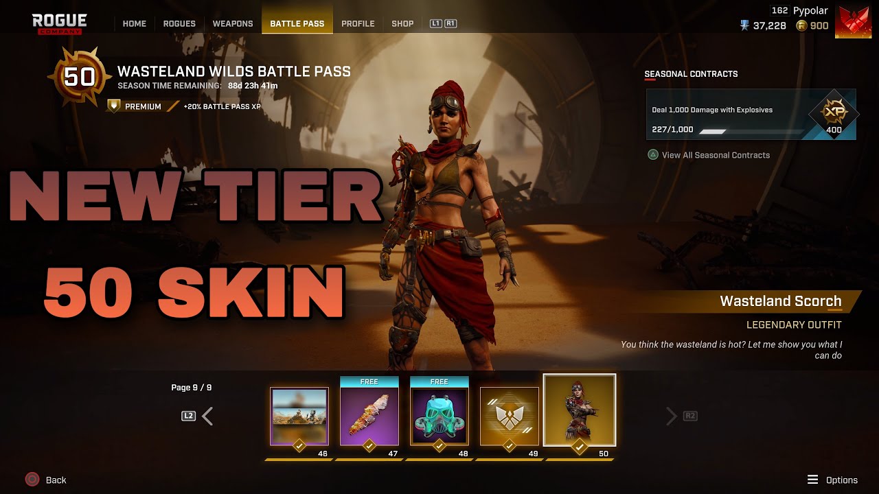 Rogue Company - NEW TIER 50 WASTELAND SCORCH 