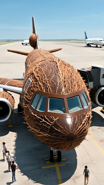 They Built a Coconut-Shaped Plane And It Actually Flew#uniqueairplane #airplane #aviation #plane
