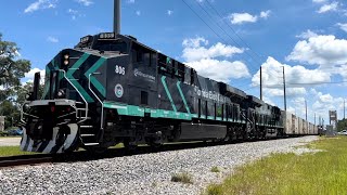 Ferromex Blue FEC ES44C4 806 Leads Train 204 at Bayard