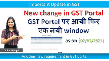New Update on GST portal||Requirement to select core business area|| What to do in this new window
