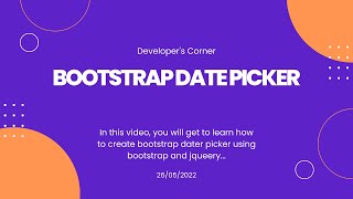 How To Use The Bootstrap Datepicker Plugin In jQuery