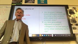Brainstorming 6 potential research questions in AP Research