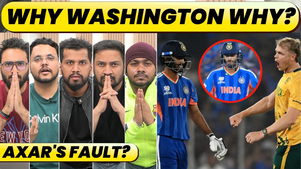 WASHINGTON SUNDAR OVER AXAR PATEL RIGHT DECISION? MATCH UP & PROMOTION IN BATTING ORDER