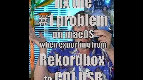 Fix for the #1 issue for DJs on macOS who export from Rekordbox to a CDJ USB #Shorts