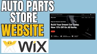 HOW TO CREATE A USED AUTO PARTS STORE WEBSITE ON WIX screenshot 4