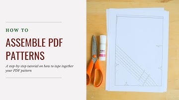 How to assemble a PDF pattern
