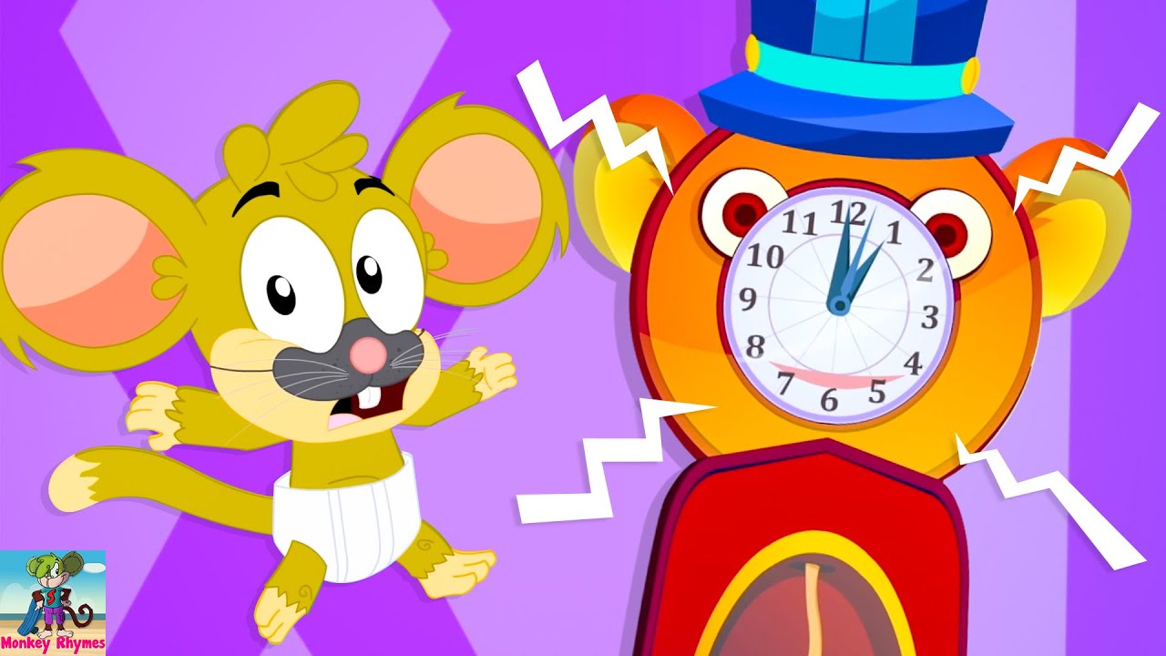 Hickory Dickory Dock Nursery Rhyme for Kids
