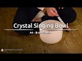 Crystal Singing Bowl, 9", Note A, Brow Chakra - CSB9A - Meinl Sonic Energy