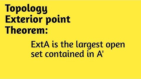 ExtA is the largest open set contained in A