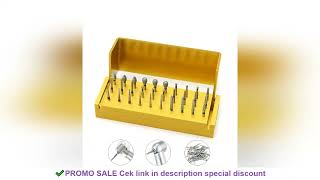 30 Pcsset Aluminium Dental Burs Kit With Holder Dental Diamond Burs For High Speed Handpiece Turbin