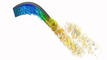 Large Eddy Simulation (LES) of flow past a low pressure turbine blade