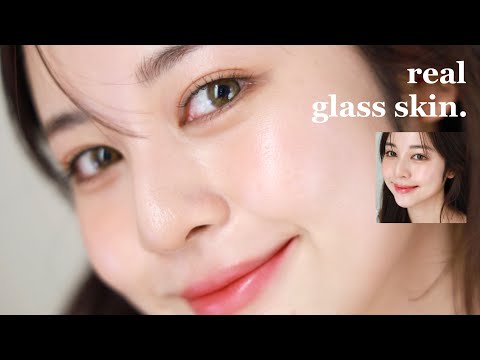 glass skin makeup & skincare ลุคผิวกระจก ฉ่ำๆสไตล์เกาหลี สวยเหมือนถ่ายโฆษณา! ✨ | Babyjingko