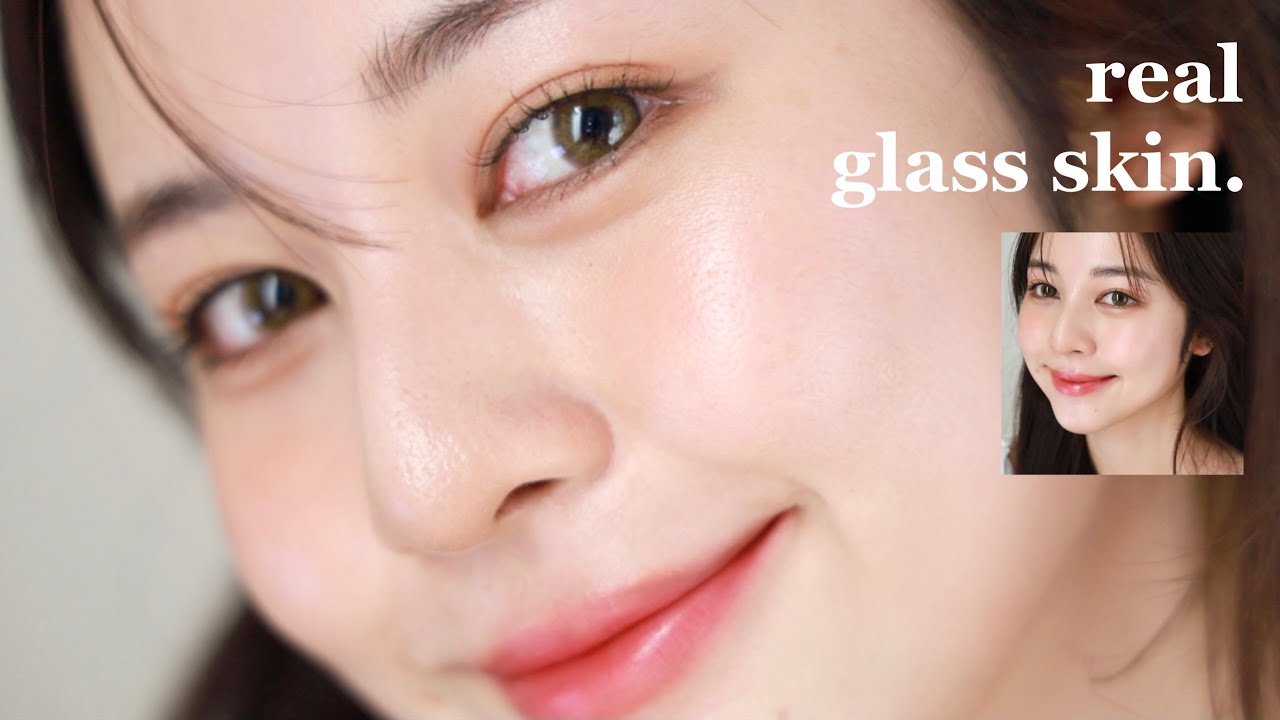 glass skin makeup & skincare ลุคผิวกระจก ฉ่ำๆสไตล์เกาหลี สวยเหมือนถ่ายโฆษณา! ✨ | Babyjingko