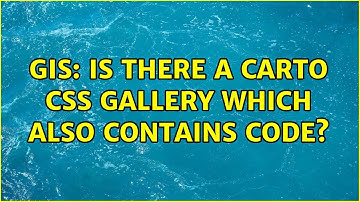 GIS: Is there a Carto CSS Gallery which also contains code? (3 Solutions!!)