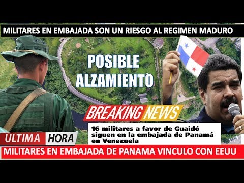 Militares conspiran contra Maduro en embajada de Panama miedo a las alturas