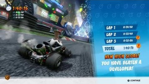 CTR Nitro-Fueled: Slide Coliseum Developer Time Trial Ghost