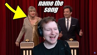Name That Song Challenge with Taylor Swift REACTION!!