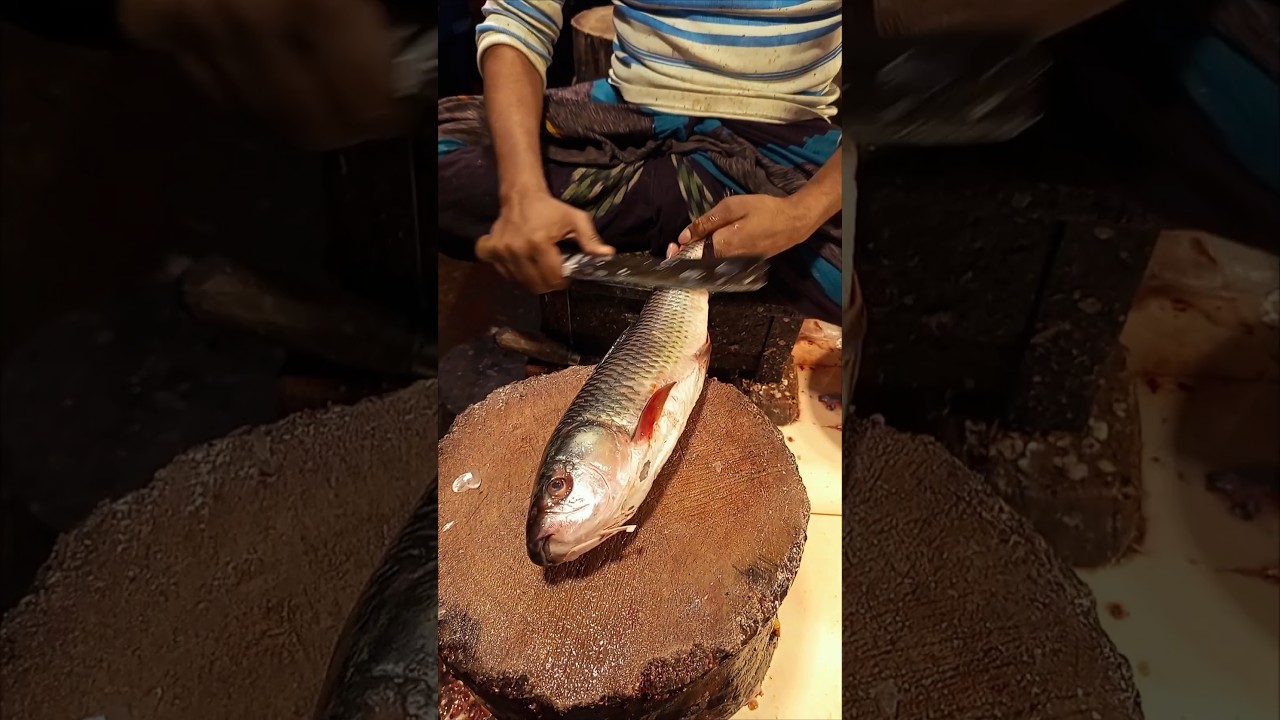Amazing Rohu fish cutting 