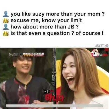'of course i like her more than JB' help😂 #jackson #got7