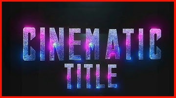 How To Make Cinematic Title Animation Intro In Kinemaster || Kamal tv