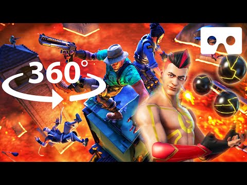 360° The Floor is LAVA in VR | Fortnite