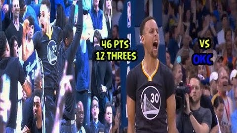 MVP Stephen Curry Full 46 Pts vs OKC - 12 Threes & Game Winner! Feb 27, 2016