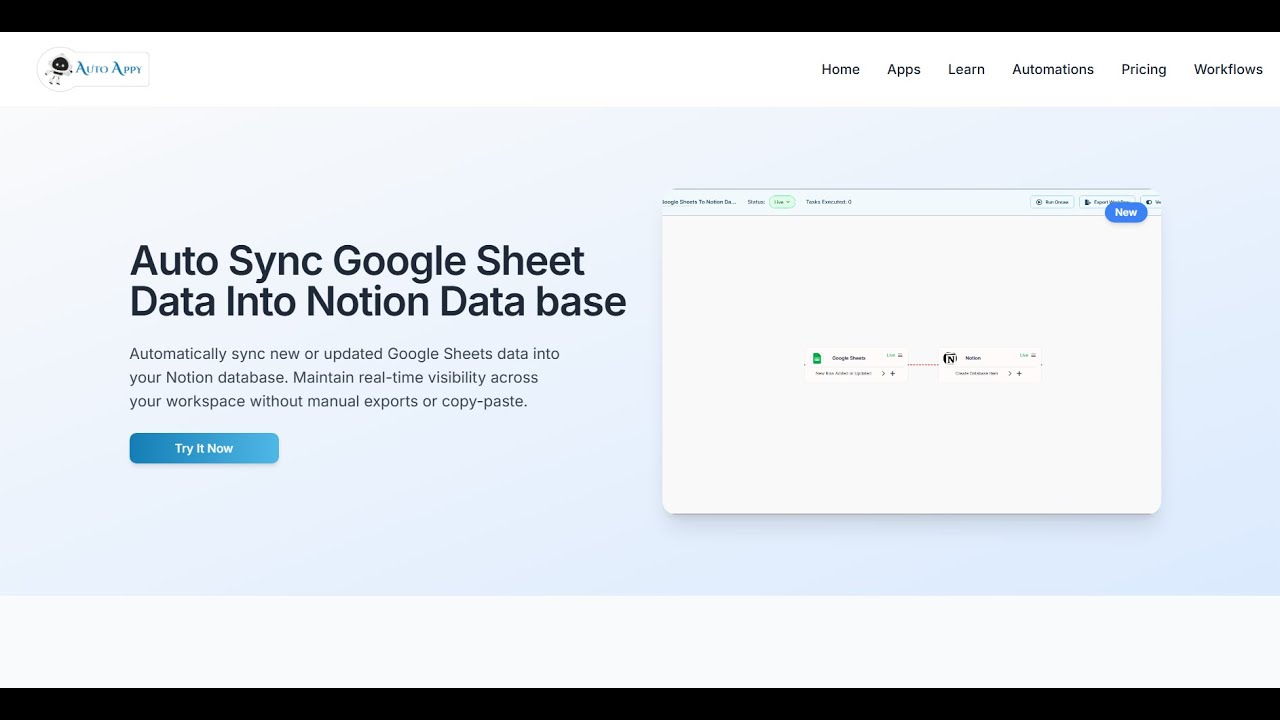 Auto Sync Google Sheet Data Into Notion Data base - YouTube