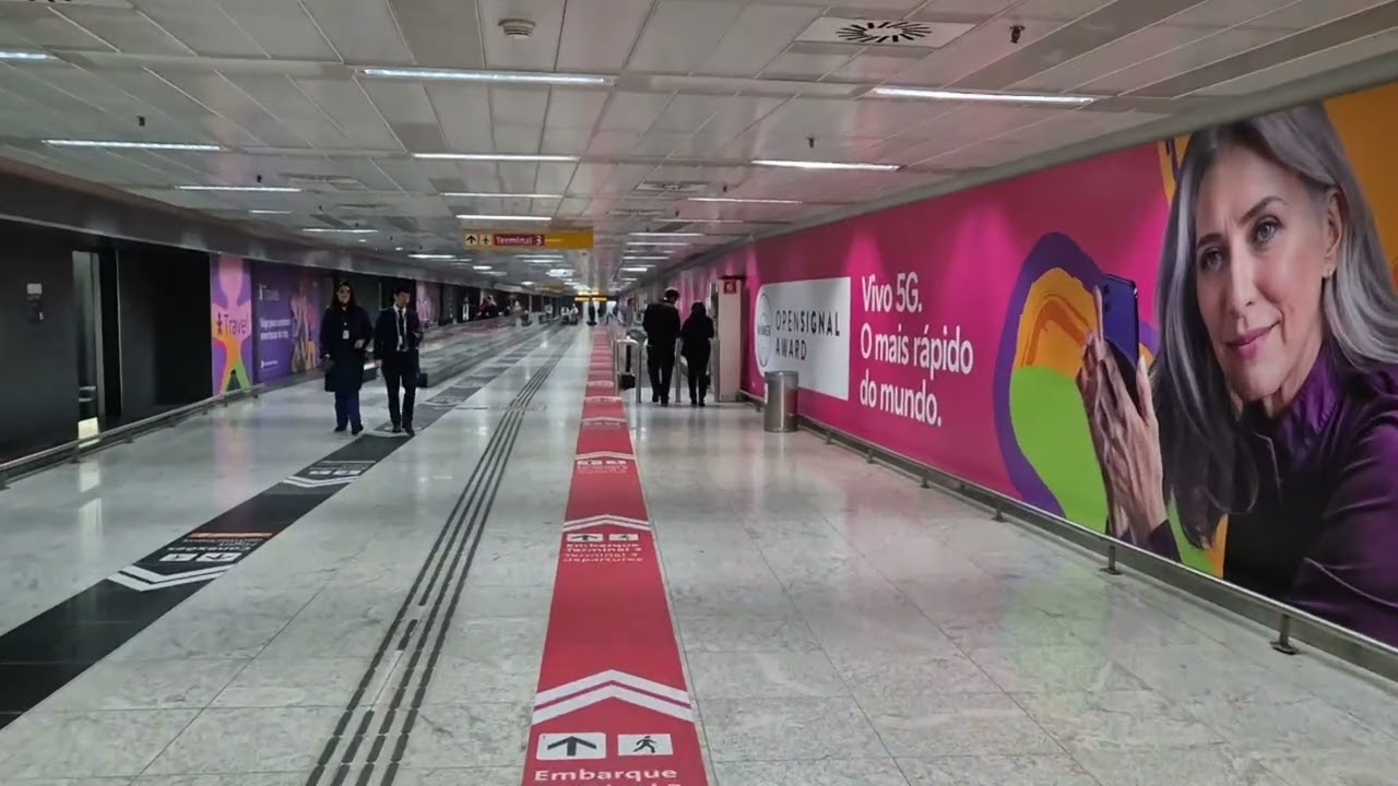 Aeroporto de Guarulhos do terminal 2 até o Terminal 3 
