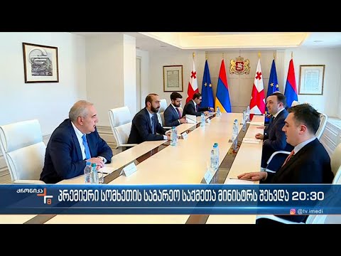 მთავრობის მეთაური სომხეთის საგარეო საქმეთა მინისტრს შეხვდა
