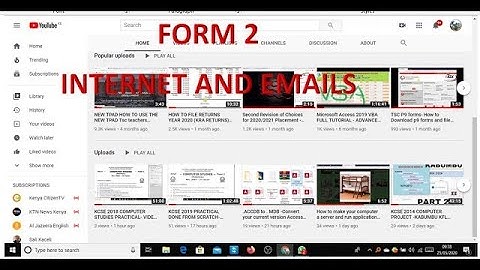 FORM 2 INTERNET AND EMAILING | KCSE Syllabus| Computer studies