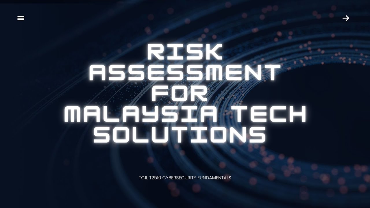 TC1L Risk Assessment Presentation for Cybersecurity Fundamentals