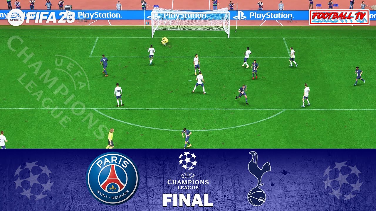 FIFA 23 - PSG vs Tottenham - Final UEFA Champions League 2023 - Messi Free Kick - PC Gameplay