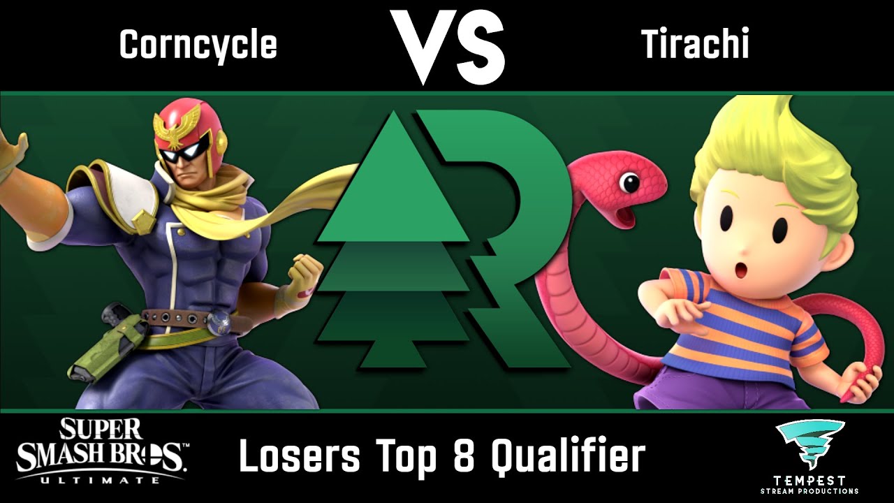 Corncycle (Captain Falcon) vs Tirachi (Lucas) - Losers Top 8 Qualifier - Evergreen Rising #8