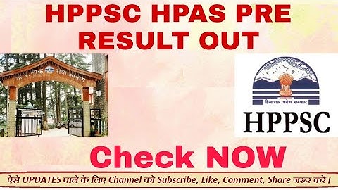 HPPSC HPAS 2021 PRE RESULT OUT | CHECK NOW | #hppsc #has #hps #hpas2021